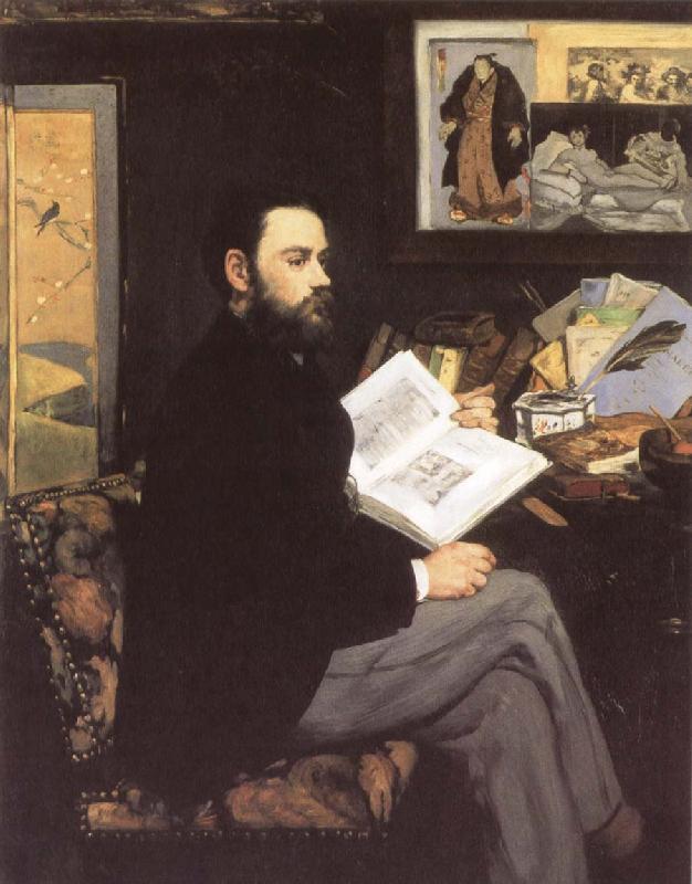 Edouard Manet Portrait of Emile Zola France oil painting art